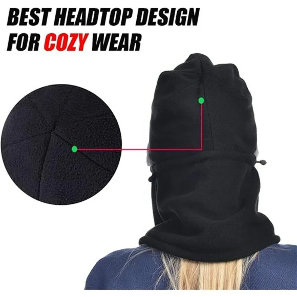 Women Face Mask-Winter Warm Ski Mask Fleece Neck Cover for Women